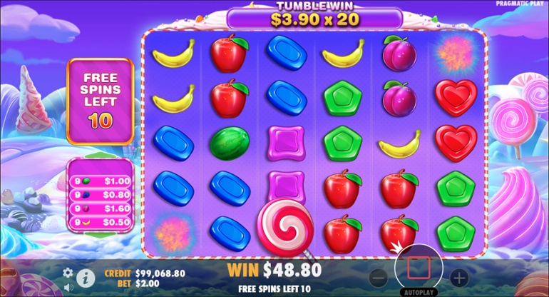 Sweet Bonanza 1000 - Câștiguri cu multiplicatori