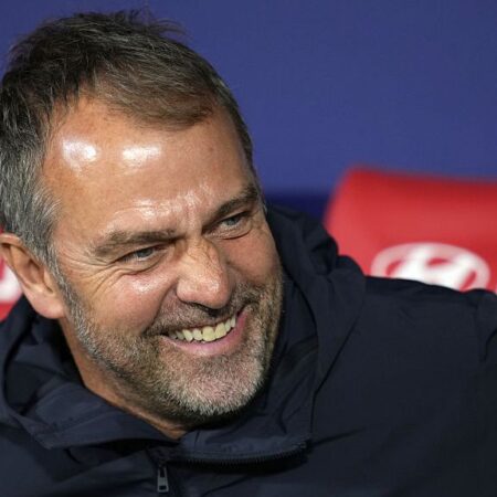 Reacția lui Hansi Flick după eliminarea Atletico de către FC Barcelona în Cupa Spaniei. Urmează El Clasico în finală.