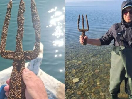 Un pescar turc a descoperit „sulița lui Poseidon”, un artefact istoric ce ar putea data din epoca romană