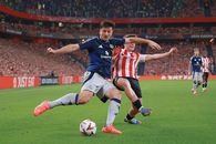 Entuziasmul englezilor pe stadionul din Bilbao