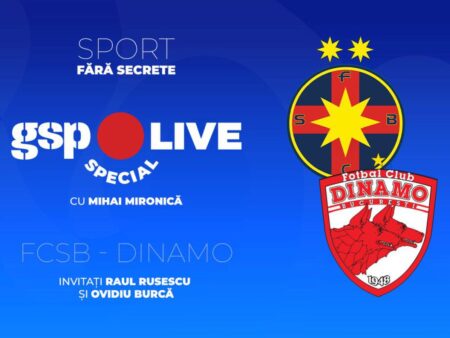 Dinamo » Ultimul derby al sezonului! Comentarii cu Raul Rusescu și Ovidiu Burcă, la GSP Live Special