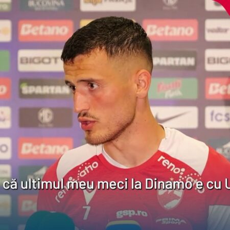 Astrit Selmani părăsește Dinamo și din vară: „I-am spus agentului că nu voi juca la altă echipă din România”
