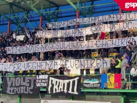 Fanii sărbătoresc la Mioveni! FC Argeș revine în Superliga României, iar entuziasmul fanilor este imens.