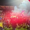 Fanii FC Argeș au ocupat terenul stadionului din Mioveni după întoarcerea alb-violeților în Liga 1