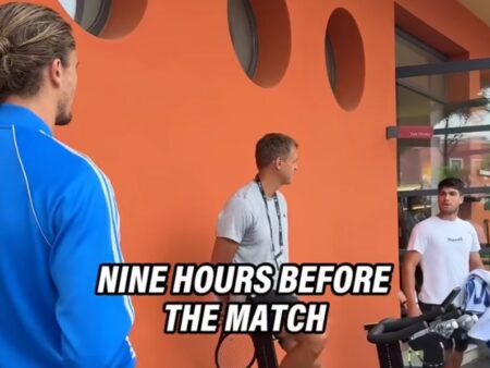 Carlos Alcaraz a sosit pe teren cu 9 ore înainte de meciul de la ATP Roma: „Avem Real Madrid”