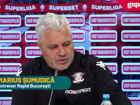 Ce declară Șumudică despre continuarea colaborării cu Rapid: „Nu pot să răspund, sunt foarte supărat. Am luat o decizie acum câteva etape” + Recunoaște că FCSB este cea mai bună echipă din campionat.