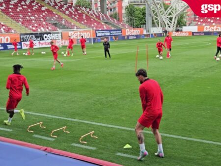 Antrenamentul echipei FC Hermannstadt înainte de finala Cupei României împotriva CFR Cluj – Imagini.