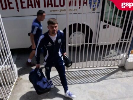 Unirea Slobozia – OSK Sepsi » Autocarele ambelor echipe au sosit la stadionul din Clinceni