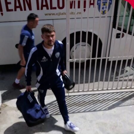 Unirea Slobozia – OSK Sepsi » Autocarele ambelor echipe au sosit la stadionul din Clinceni