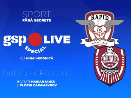 CFR Cluj » Meciul de retragere al lui Cristi Săpunaru! Comentarii cu Marian Iancu și Florin Caramavrov, la GSP Live Special