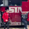 Rapid – CFR Cluj. Autocarul ardelenilor a fost întâmpinat la stadionul Giulești.