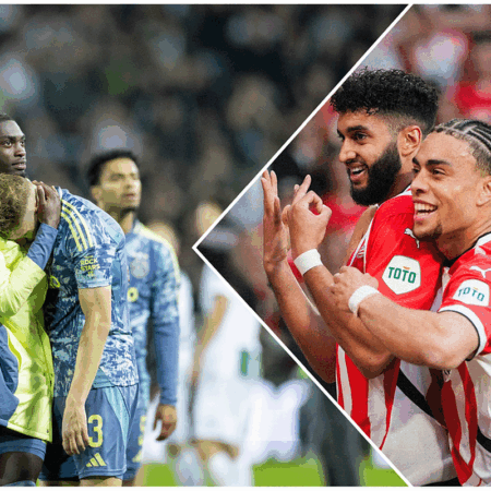 Cel mai incredibil sezon din Eredivisie! Cu cinci etape rămase, Ajax conduce cu un avans de 9 puncte față de PSV » Iată cum se prezintă acum clasamentul.