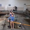 „A rămas o baltă, iazul pentru pește s-a închis. Noroc cu ploaia… ne vedem la vară!”