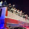 FCSB, de la stadion la Piața Constituției » Campionii, în voie: momente spectaculoase din autocar