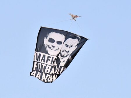 Protest cu drone la CFR Cluj