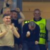 MM Stoica, în extaz în lojă după golul lui Octavian Popescu la FCSB