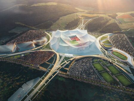 Ca în filmele SF! Cum va arăta și cât va costa cel mai mare stadion din lume: imagini spectaculoase
