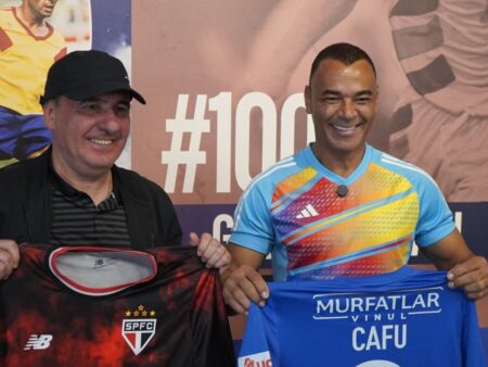 Ce surpriză! Cafu, dublu campion mondial, a fost în vizită la Gheorghe Hagi. Mesajul de la Farul.