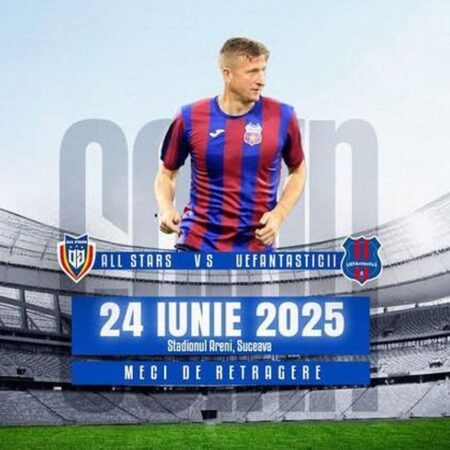 Totti, Pirlo și van Nistelrooy pentru Goian! Retragerea deosebită a fostului internațional la Suceava + Invitatul-surpriză pe care îl pregătește Goe