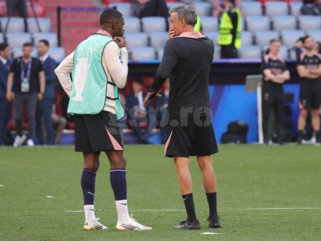 Scenele surprinse cu Dembélé și Luis Enrique