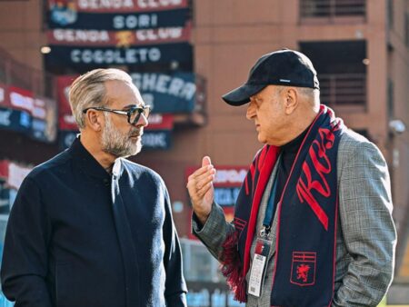 Mesaj de sprijin pentru Dan Șucu » Bannerul suporterilor Genoa la meciul cu Milan
