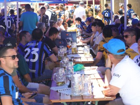 Italienii au ocupat Marienplatz! 40.000 de fani ai lui Inter sunt în München și domină orașul.