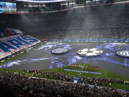 Spectacol grandios la München! Atmosferă electrizantă pe Allianz Arena înainte de Inter – PSG: francezii au dominat tribunele.