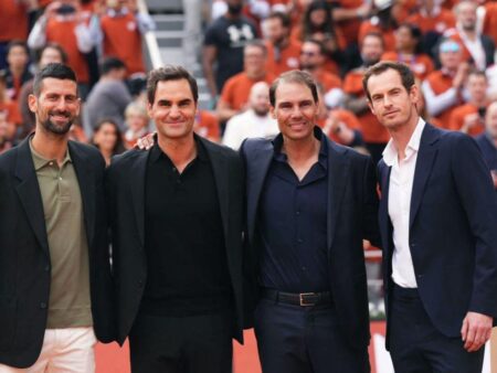 Nadal, Federer, Djokovic și Murray, din nou pe teren la Roland Garros. Spaniolul a fost onorat cu două distincții istorice.