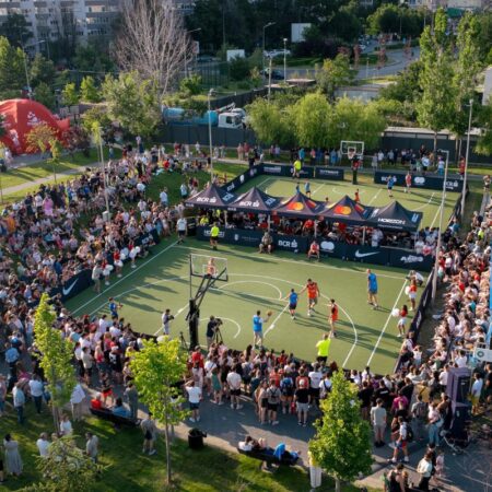 Theo Rose, spectacol de baschet » Weekend plin la Sport Arena Streetball în Parcul Liniei