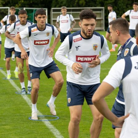 Toți s-au oprit pentru a-l aplauda! Momentul zilei în cantonamentul naționalei U21: Pancu în extaz + noutate la antrenamentul de astăzi