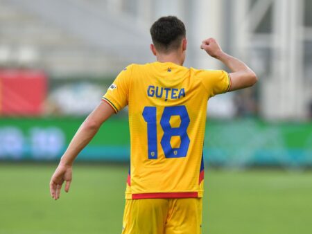 A înscris un gol spectaculos și a sărbătorit ca Ronaldo! Cine este autorul golului echipei României U19 în meciul cu Danemarca U19?