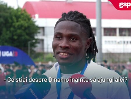 „King Jimmy”, atacantul de la CS Dinamo, mărturisește că adoră să fie alături de Bratu și Dănciulescu: „Au fost atacanți ca și mine”