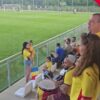 România U21 – Georgia U21. Bucuria suporterilor români după golul lui Andrei Borza. Entuziasmul galben s-a extins în Austria.