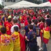 Fanii spanioli au început fiesta în centrul orașului Stuttgart înaintea semifinalei de Liga Națiunilor cu Franța.