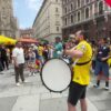 Galeria României se pregătește pentru confruntarea cu Austria, în centrul Vienei » Imnul Național răsună în Stephansplatz