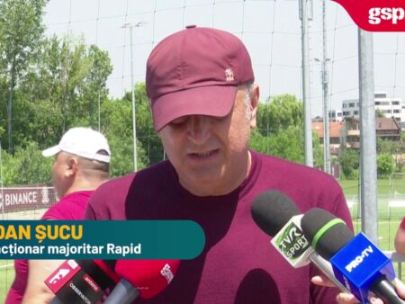Dan Șucu, prezent la victoria echipei U16 a Rapidului în Supercupa României: „Suntem mândri de acești băieți” + Opinie despre transferul lui Stanciu la Genoa și numirea lui Chivu la Inter