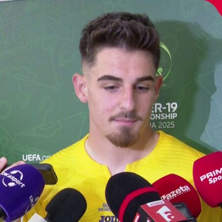 David Barbu, unul dintre scorers în meciul cu Muntenegru: „Mi-a spus să intru și să înscriu”