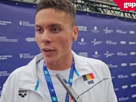 David Popovici, după câștigarea medaliei de aur la Europenele U23 la proba de 200 de metri liber: „Sunt extrem de mulțumit de acest rezultat”