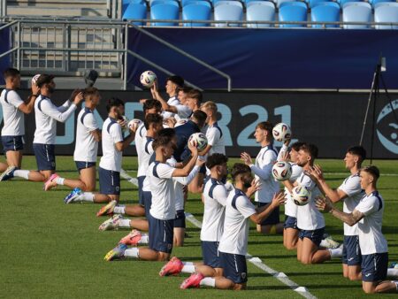 I-a făcut să tragă tare! Antrenament oficial inedit al naționalei României înainte de meciul cu Spania, la Euro U21
