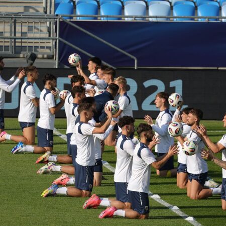I-a făcut să tragă tare! Antrenament oficial inedit al naționalei României înainte de meciul cu Spania, la Euro U21