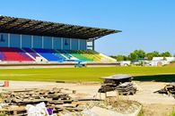 Cel mai nou stadion din Muntenia are și gazon! Tot mai aproape de inaugurare