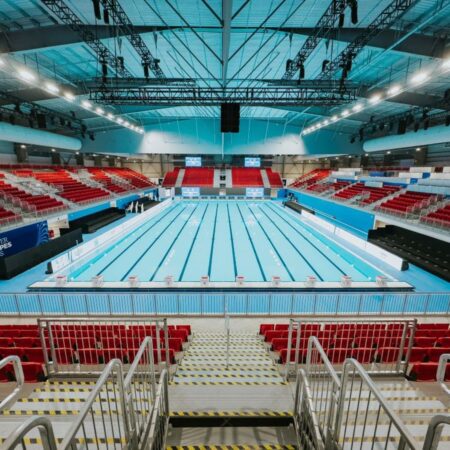 Organizatorii Campionatelor Mondiale de Natație de la Singapore promit bătăi de recorduri la această ediție » David Popovici va concura într-o arenă construită în doar cinci luni