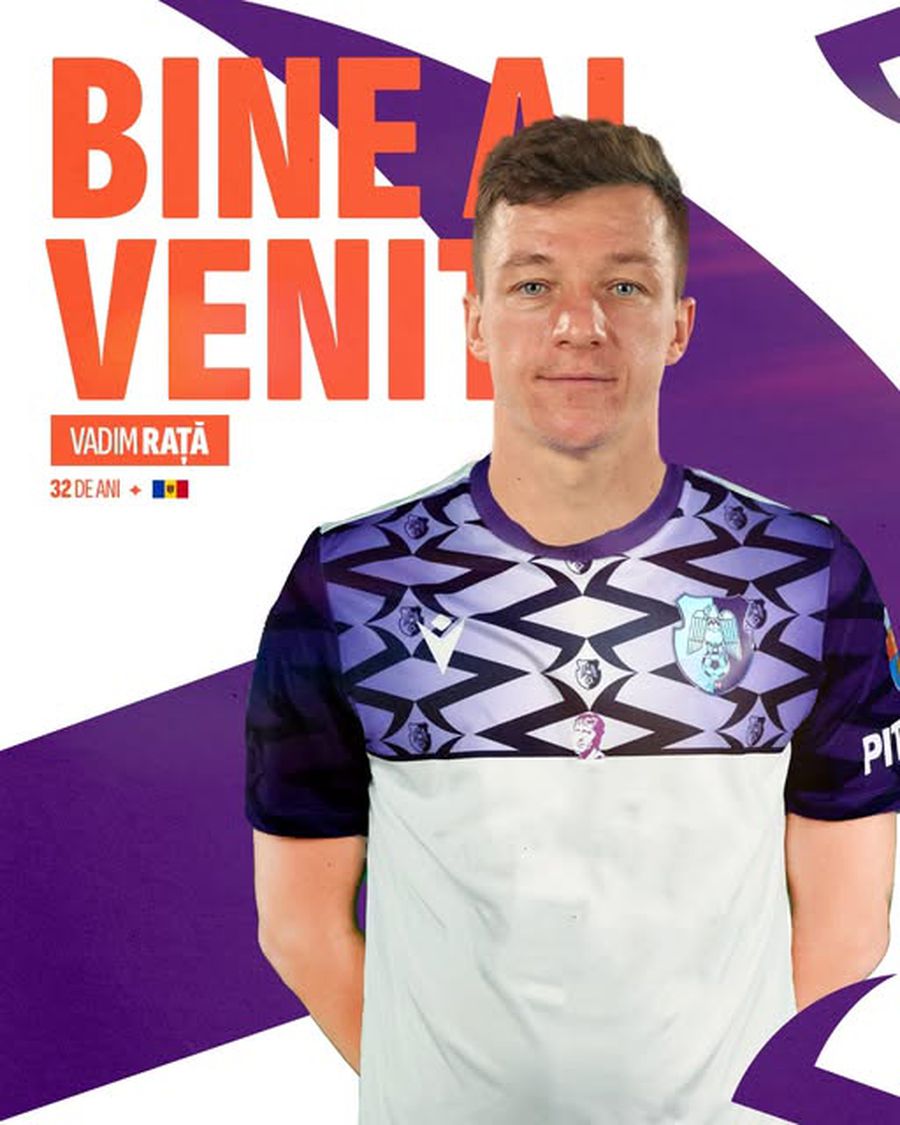 Vadim Rață a fost prezentat la FC Argeș Vadim Rață a fost prezentat la noua echipă din Superliga