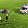 Accident grav la Metaloglobus – Poli Iași! Ambulanța a intervenit pe teren. Un jucător a fost transportat de urgență la spital.