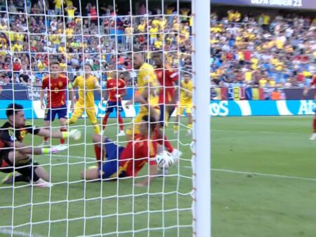 Fază disputată?! De ce România U21 nu a obținut penalty în meciul cu Spania U21: tot stadionul a FURIOS!