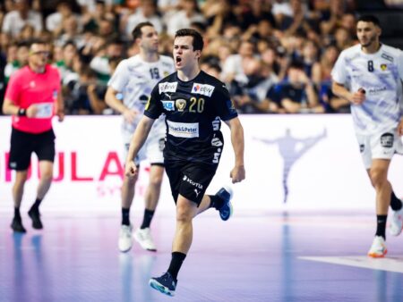 Fuchse Berlin, prima finalistă a Ligii Campionilor! » Victorie de 10 goluri împotriva lui Nantes, Gidsel eliminat în minutul 9