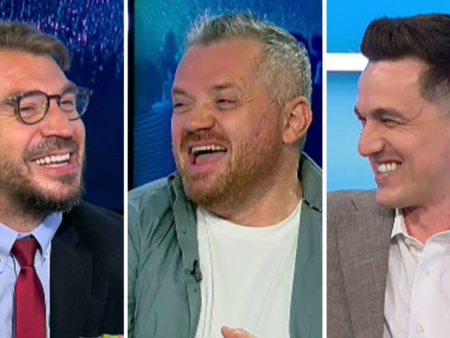 Râsete necontrolate cu Gardoș, Oprișan și Ștucan: „Doar cu foarfeca reușea să marcheze” / „Ce, era croitor?”