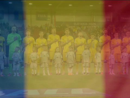 Emoție autentică! Micii tricolori au cântat cu pasiune Imnul Național înainte de meciul România – Italia de la EURO U21.