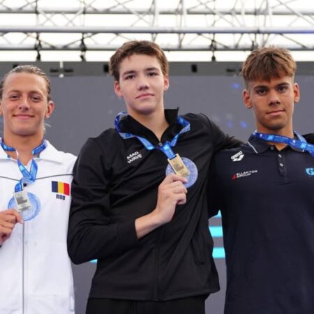 A doua medalie pentru România la CE juniori de la Samorin » Robert Badea a obținut argintul la 200 m mixt