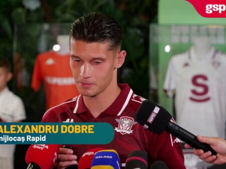 Alexandru Dobre, despre viitorul la Rapid: „Am avut o pregătire excelentă, îmi doresc să venim după o victorie cu Argeș”